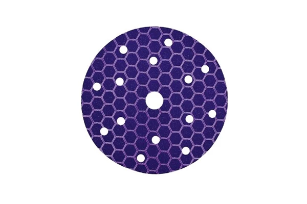 Abrasive sanding disc or roll, Q-Refinish brand, professional automotive tool, white background, studio photography