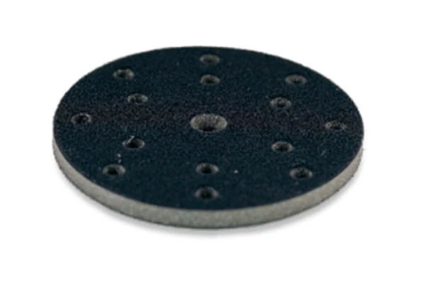 Abrasive sanding disc or roll, Q-Refinish brand, professional automotive tool, white background, studio photography