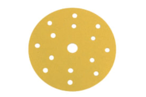 Abrasive sanding disc or roll, Q-Refinish brand, professional automotive tool, white background, studio photography