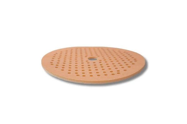 Abrasive sanding disc or roll, Q-Refinish brand, professional automotive tool, white background, studio photography